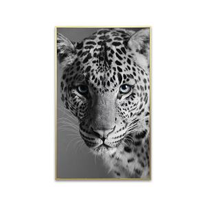 Pintura en lienzo de <span class=keywords><strong>pantera</strong></span> leopardo blanco y negro Animales <span class=keywords><strong>Pantera</strong></span> e impresiones Arte de pared - Product Image 1