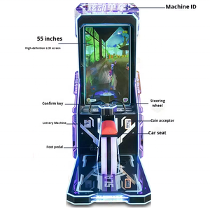Bicicleta que funciona con monedas Videojuegos Racing Fitness Bike Indoor Sports Entertainment Simulator Arcade Game Machine para niños Familia - Product Image 2