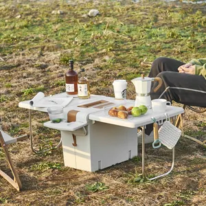17L Kunststoff isolierte faltbare Tisch kühler Box Beach Camping Picknick klappbare Eis kühler