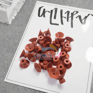Bền 100 pcs 25x6x15mm cao su Sucker vòi phun New Muller Martini Đỏ Sucker in ấn các bộ phận máy móc - Product Image 2