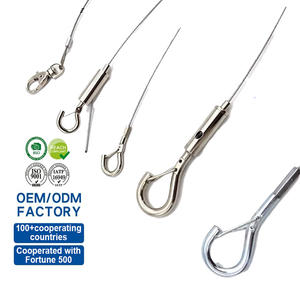 Koperen vernikkelde riggingveerhaak voor veilig hangende kabelset, kabelklem voor ophanging - Product Image 1