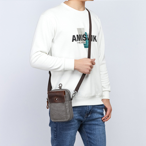 ZUOLUNDUO El mejor bolso de cintura para hombres Bolso de <span class=keywords><strong>cuero</strong></span> para teléfono Bolsas para teléfonos - Product Image 2