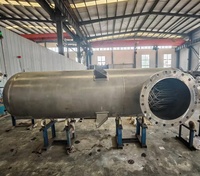 Condenseur de refroidissement industriel personnalisé, échangeur de chaleur tubulaire pour liquides