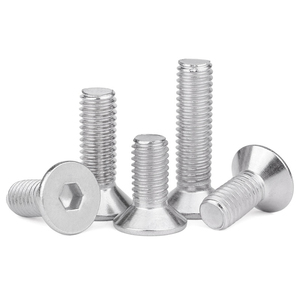 304 Stainless Steel Countersunk Head Socket Cap <b>Screws</b> M2 <b>M3</b> M4 M5 M6 M8 M10 M12 Flat Head Bolts - Product Image 3