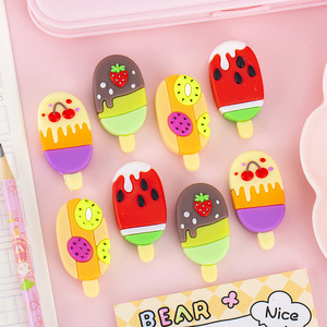 Gomme créative en caoutchouc en forme de fruits et de crème glacée, colorée, pour étudiants, modèle 8602, vente en gros, cadeaux de Noël du 1er juin, prix de fin d'année - Product Image 4