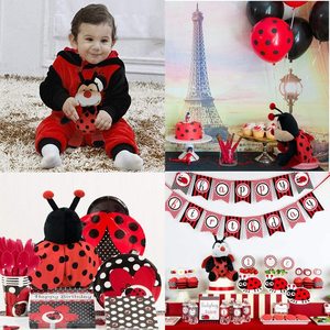 Peluches de mariquita para niños, animales de peluche, mariquita, escarabajo, suave, con alas rojas y lazo negro - Product Image 5
