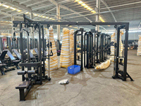 ASM-T1063 Equipo de Gimnasio Comercial ASM FITNESS, Máquina de Ejercicios Multifuncional con Cable Cruzado, Popular Gimnasio Multi-Estaciones de 5 Puestos para Entrenamiento