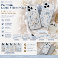 Coque de téléphone personnalisable en silicone liquide premium, anti-traces de doigts, antichoc, avec protection de caméra surélevée, style Ins, pour 17