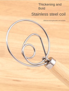 เครื่องตีแป้งขนมปังเครื่องผสมด้วยมือทำจากไม้เครื่องมืออบขนมปัง - Product Image 5