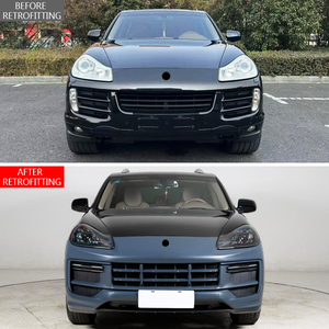 Pour Porsche Cayenne 2007-2010 957 2024-2024 9Y0.2 Style Turbo GT Spoiler avant et arrière en twill brillant Facelift - Nouveau produit en plastique - Product Image 4