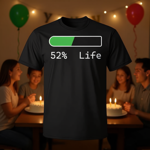 T-shirt Life Percentage, cadeau d'anniversaire de 52 ans pour hommes, femmes, chemise unisexe pour adultes - Product Image 3