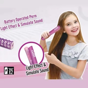 Plancha de pelo <span class=keywords><strong>con</strong></span> sonido ligero <span class=keywords><strong>para</strong></span> juego de simulación a pilas, peine de peluquería, equipo de salón, juego de maquillaje <span class=keywords><strong>para</strong></span> <span class=keywords><strong>niñas</strong></span>, juego de juguetes <span class=keywords><strong>para</strong></span> niños - Product Image 5