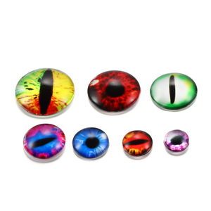 Autocollants DIY en verre cristal « Son des vagues » pour yeux d'animaux, 8mm, 10mm, 12mm, 14mm, 16mm, 18mm, 20mm - Product Image 1