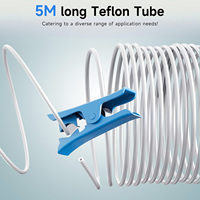 YouQi tabung Printer 3D dengan pemotong 2.5mm ID * 4mm OD PTFE Tube cocok langsung Drive Extruder 3D Printer Bambu Lab A1/A1