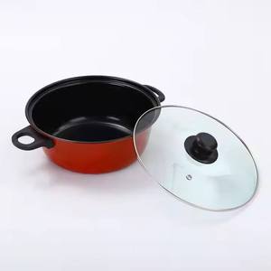 LOVFE, mejor precio, juegos de utensilios de cocina antiadherentes, productos de regalo de promoción, cacerola roja - Product Image 5