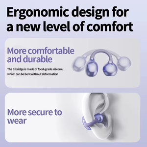 Écouteurs sans fil <span class=keywords><strong>Bluetooth</strong></span> HYTO Q71 à clipser, son haute fidélité pour Xiaomi, affichage LED, <span class=keywords><strong>casque</strong></span> audio pour musique et sport - Product Image 3