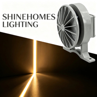 Applique murale LED en aluminium moulé sous pression, étanche IP65, 10 °   Projecteur d'accentuation à faisceau précis double tension pour projets commerciaux extérieurs
