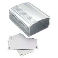 Boîtier de contrôle en aluminium extrudé 88*47mm avec dissipateur thermique à ailettes, sablé et anodisé IP54, pour alimentation électronique personnalisée