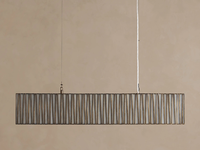 Lustre rectangulaire vintage minimaliste du milieu du siècle, luminaire suspendu pour la décoration de la maison, idéal pour l'îlot de cuisine, le salon, la salle à manger, le restaurant
