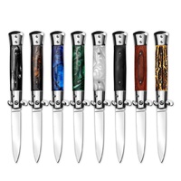 Couteau de poche multifonctionnel pour l'extérieur, acier inoxydable 5Cr13, couteau tactique de survie EDC, couteau pliant utilitaire