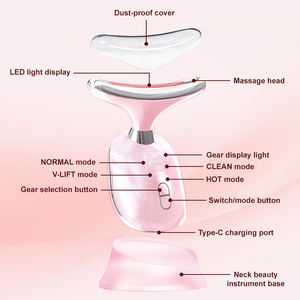 Nuevo Masajeador Facial y de Cuello con 4 Modos, Luz de 7 Colores, Vibración Cálida, Dispositivo de Lifting Facial, Masajeador de Belleza Adecuado para Mujeres - Product Image 5