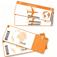 Impression personnalisée de billets d'avion, cartes d'embarquement, autocollants et étiquettes vierges pour billets d'avion