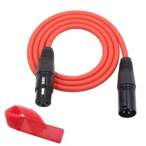 Produsen Kabel Xlr Kebisingan Rendah Laki-laki Ke Perempuan 2 Core OD 6Mm OFC Stereo XLR Gulungan Kabel Mikrofon