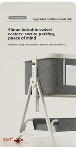 Cuna Portátil Multifuncional para Bebé - 2 en 1, Cambiador, se Convierte en Cama Grande, Plegable para Recién Nacidos de 0 a 36 Meses - Product Image 5