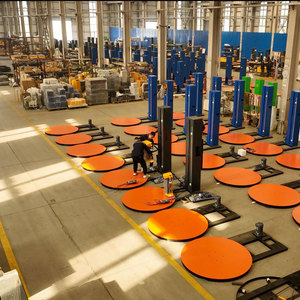 Machine d'emballage automatique de palettes électriques avec plateau tournant et balance pour l'emballage alimentaire et des boissons, film étirable, taille personnalisable - Product Image 3