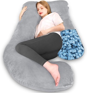 G Shape Pro Maternité Oreiller de Grossesse avec Couverture Amovible Réglable Soutien <span class=keywords><strong>pour</strong></span> Dos Hanche Ventre Jambes <span class=keywords><strong>pour</strong></span> Femmes Enceintes - Product Image 1