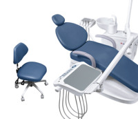 Fauteuil dentaire fiable pour clinique dentaire avec lampe d'opération LED haute précision et égouttoir automatique
