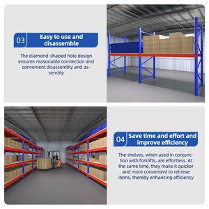 Heavy Duty Pin kệ kho Heavy Duty Stackable <span class=keywords><strong>Pallet</strong></span> Giá gác lửng tầng giá cho kho lưu trữ - Product Image 4