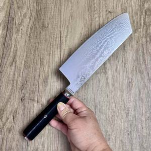 Ensemble de couteaux de cuisine en acier Damas 6 pièces, style japonais, manche G10, cadeau de Noël pour les passionnés de cuisine et les cuisiniers à domicile - Product Image 2