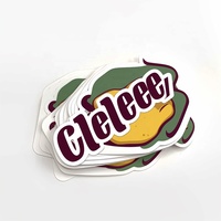 Autocollants en plastique imperméable à l'eau Pvc Cartoon Die étiquette autocollants Kiss Cut vinyle adhésif bijoux autocollants étiquettes avec Logo personnalisé
