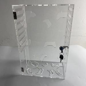 Chine usine taille personnalisée en gros clair transparent acrylique Playstation PS5 vitrine de <span class=keywords><strong>console</strong></span> de sécurité avec serrure - Product Image 2