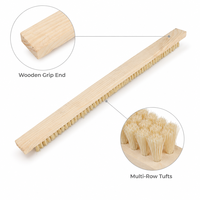 Brosse de nettoyage en fibres de sisal sur mesure, manche en bois, poils de 12 mm, anti-poussière pour fonderie, qualité industrielle, fournisseur OEM