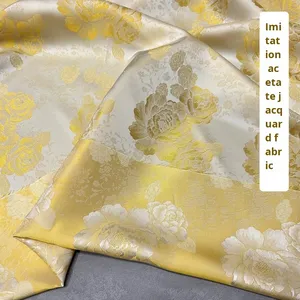 100% <span class=keywords><strong>Polyester</strong></span> 25 Năm Mới Jacquard Trung Quốc Phong Cách Sườn Xám Sợi Ngang Dệt Kim Acetate Satin Quần Áo Hàng Đầu Phong Cách Quốc Gia - Product Image 5