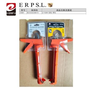 Caulking Gun PISTOLA DE SILICONA Orange 1Pcs For Sealant Application - Product Image 1