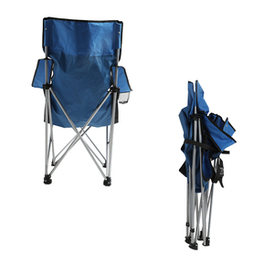 HOMFUL户外花园便携式沙滩椅折叠露营椅带扶手 - Product Image 4