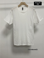 T-Shirts Légers Unisexes Blancs Personnalisables en Coton Ring Spun 150 GSM, T-Shirt de Sport Pour Hommes