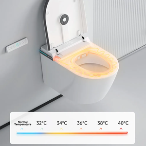 New Arrival hiện đại Vuông Treo Tường sứ nhà vệ sinh thông minh điều khiển từ xa tự động thông minh <span class=keywords><strong>commode</strong></span> một mảnh phòng tắm - Product Image 4