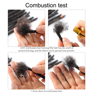 Vastdreads Khóa Cheveux Naturel Làm Bằng Tay Con Người Tóc Locs 0.6Cm Dread Khóa Mở Rộng Tóc Con Người Locs Phần Mở Rộng Tóc - Product Image 5