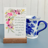 Cartes d'affirmation de prière imprimées sur mesure, cadeaux chrétiens avec versets bibliques, mini carte d'inspiration