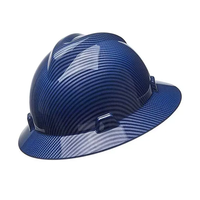 Casque de sécurité en fibre de carbone HDPE avec logo personnalisé Casque de sécurité équipement de protection individuelle pour les travailleurs des mines