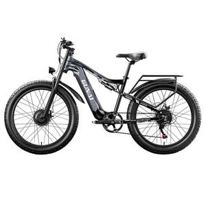 จักรยานไฟฟ้า GUNAI GN68 มอเตอร์ 2x1000W แบตเตอรี่ 48V 17.5Ah ยางขนาด 26 นิ้ว 3.0 นิ้ว ความเร็ว 50 กม./ชม. ระยะทาง 80 กม. ระบบเกียร์ธรรมดา Lb Elektrofahrrad GN68 GUNAI 48 V - Product Image 3