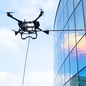 Drone de nettoyage de fenêtres haute pression, drone de lavage de bâtiments avec une <span class=keywords><strong>hauteur</strong></span> de 150 mètres - Product Image 1