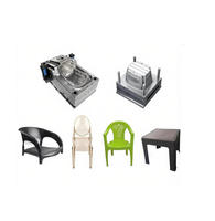 Moule d'injection personnalisé de marque LX, 90-650 tonnes, pour la fabrication de tables, tabourets et chaises de jardin en plastique PP, grand modèle en rotin