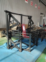 Équipement de fitness direct usine : Presse pectorale assise à charge libre sur rail, banc réglable à mouvement guidé par rail pour une stimulation musculaire