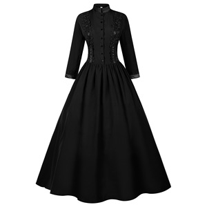 Nuovo Abito Gotico di Halloween, Costume Vintage da Donna Medievale per Cosplay, Vestito da Festa per Carnevale e Spettacoli - Product Image 3