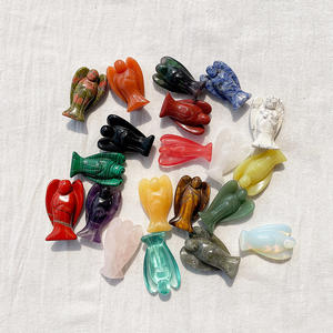 Gemas naturales de 2 pulgadas, amatista tallada de Ángel, cristal, decoración artesanal - Product Image 3